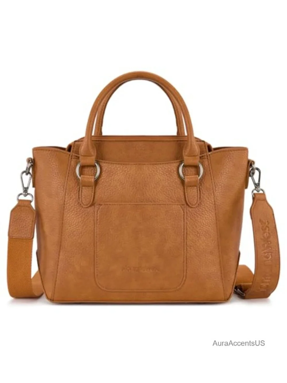 Vegan Leather Small Tote Bag for Women Top Handle Crossbody Purse, Spacious